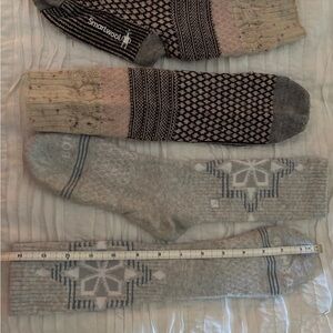 Bundle of two wool blend socks for women - nearly new Smartwool & Bombas